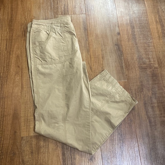 The north face tan casual athleisure hiking pants size 12 - Picture 1 of 10